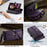CASEME For Samsung Galaxy A16 5G Case  C39 RFID Blocking Zipper Wallet Stand Leather Cover with Strap - Purple - 6