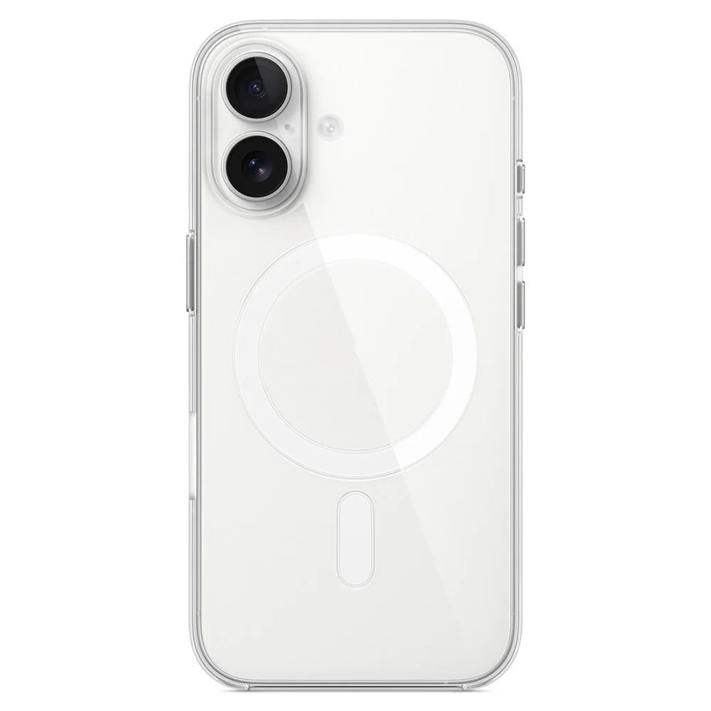 For iPhone 16 Plus Case Compatible with MagSafe Hard PC Clear Phone Back Cover - 1