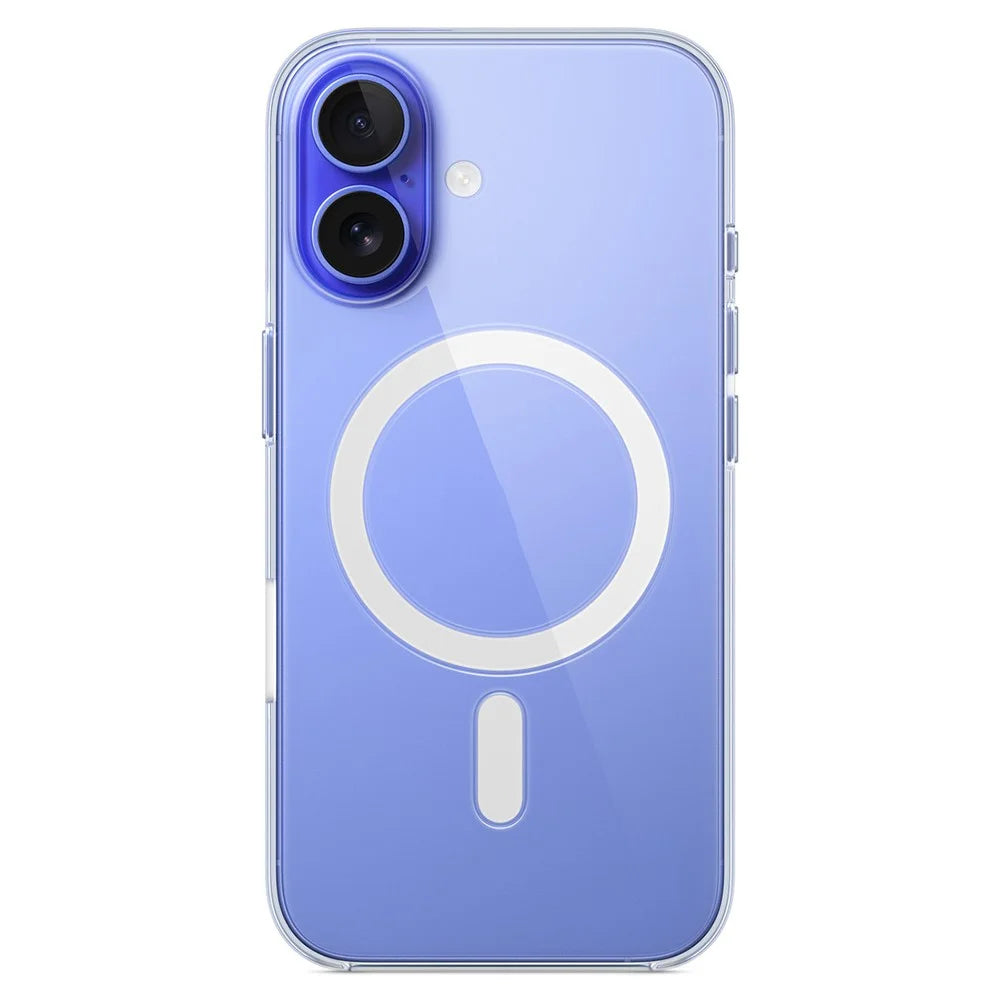 For iPhone 16 Plus Case Compatible with MagSafe Hard PC Clear Phone Back Cover - 4