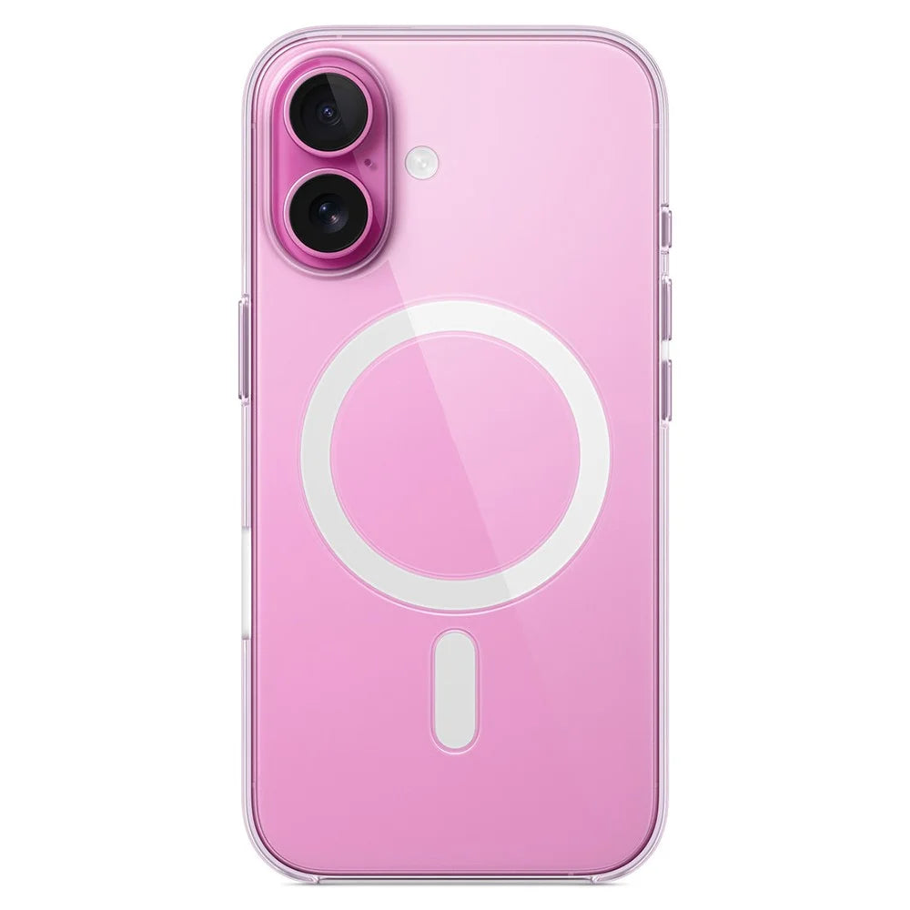 For iPhone 16 Plus Case Compatible with MagSafe Hard PC Clear Phone Back Cover - 6