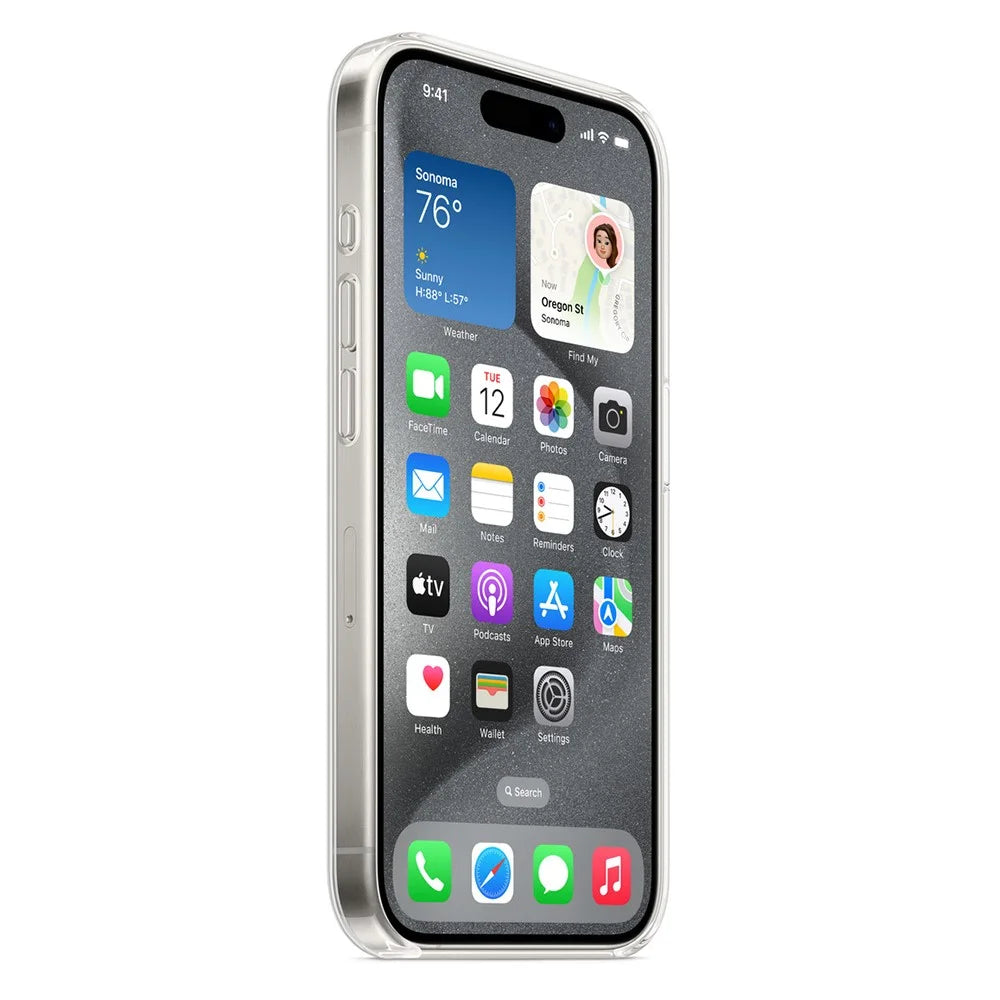 For iPhone 15 Pro Max Case Compatible with MagSafe Hard PC Clear Phone Back Cover - 2