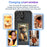 For iPhone 16 Pro Smart E-Ink Phone Case 4 Color HD 4 inch Display NFC DIY Customized Screen - Black - 2
