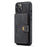 JEEHOOD For iPhone 14 Plus Wallet Phone Case Detachable 2-in-1 Leather Coated TPU Phone Case with Kickstand - Black - 5