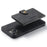 JEEHOOD For iPhone 14 Plus Wallet Phone Case Detachable 2-in-1 Leather Coated TPU Phone Case with Kickstand - Black - 6