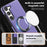 For Samsung Galaxy S23+ Case with Ring Kickstand Magnetic Case PU Leather Back Cover - Purple - 5