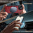 LC.IMEEKE For iPhone 14 Magnetic Case Compatible with MagSafe Leather+TPU Back Cover - Red - 3