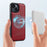 LC.IMEEKE For iPhone 14 Magnetic Case Compatible with MagSafe Leather+TPU Back Cover - Red - 7