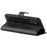 For Samsung Galaxy A26 5G Stand Case Anti-Scratch Calf Texture Leather Phone Cover - Black - 4