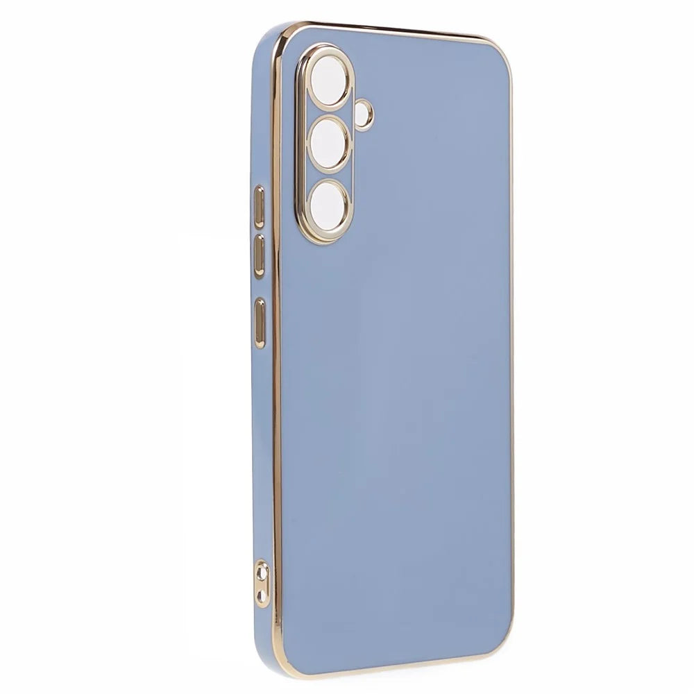 For Samsung Galaxy S24 FE Case TPU Slim Fit Shockproof Phone Cover 6D Electroplating - Grey - 3