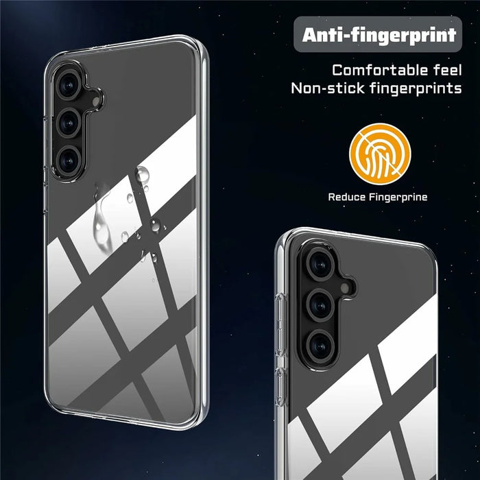 For Samsung Galaxy A26 5G Clear TPU Anti-Scratch Phone Case + 2.5D Arc Edge Screen Protector - 2