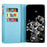 For Samsung Galaxy A26 5G Case Starry Sky Carving Leather Wallet Phone Cover - Blue - 4