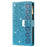 For Samsung Galaxy A26 5G Case Starry Sky Carving Leather Wallet Phone Cover - Blue - 7