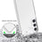 For Samsung Galaxy A56 5G Clear Phone Case TPU+Acrylic Shockproof Phone Back Cover - 3