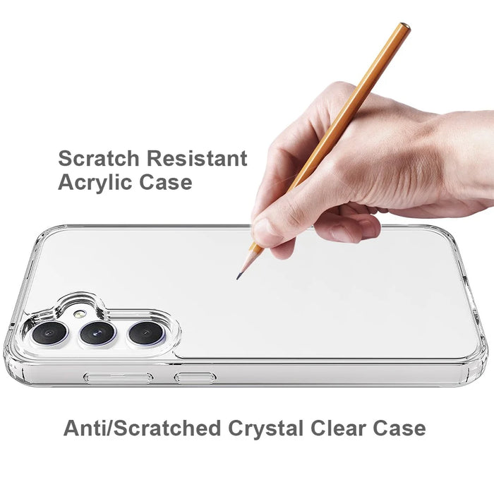 For Samsung Galaxy A56 5G Clear Phone Case TPU+Acrylic Shockproof Phone Back Cover - 4