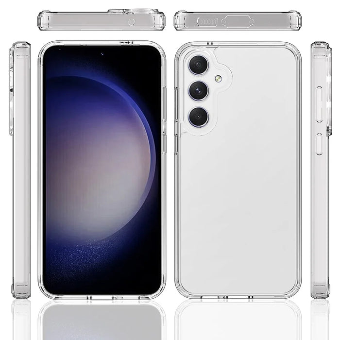 For Samsung Galaxy A56 5G Clear Phone Case TPU+Acrylic Shockproof Phone Back Cover - 6