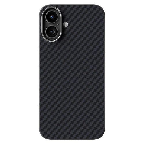 ABEEL For iPhone 16 Plus Case Compatible with MagSafe Carbon Fiber Texture Back Cover - Black - 1