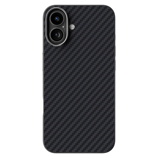 ABEEL For iPhone 16 Plus Case Compatible with MagSafe Carbon Fiber Texture Back Cover - Black - 1