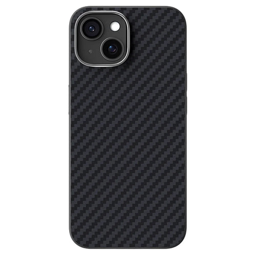 ABEEL For iPhone 14 Case Compatible with MagSafe Carbon Fiber Texture Back Cover - Black - 1