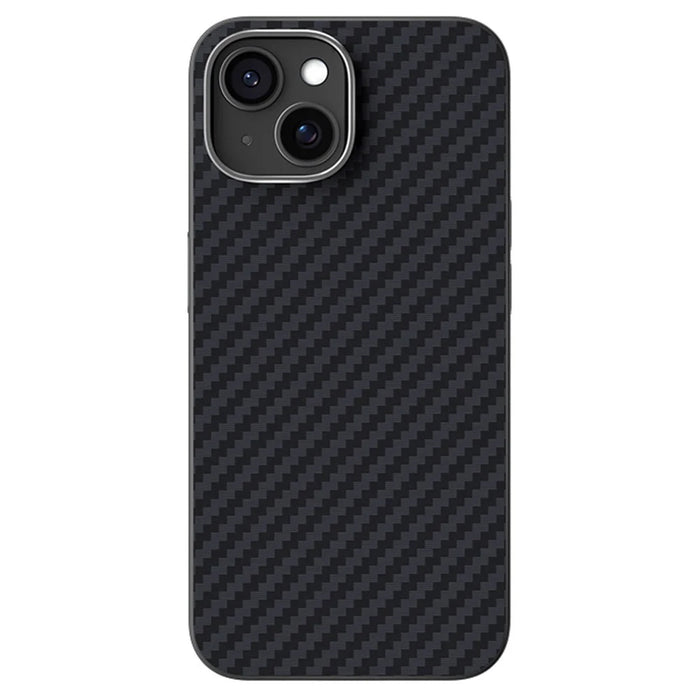 ABEEL For iPhone 14 Case Compatible with MagSafe Carbon Fiber Texture Back Cover - Black - 1