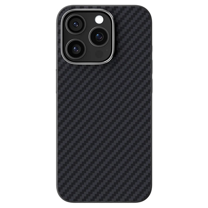 ABEEL For iPhone 14 Pro Max Case Compatible with MagSafe Carbon Fiber Texture Back Cover - Black - 1