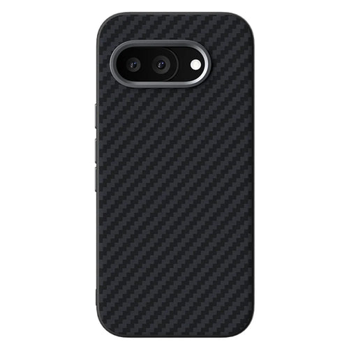 ABEEL For Google Pixel 9a Magnetic Case Carbon Fiber Texture Back Cover - Black - 1