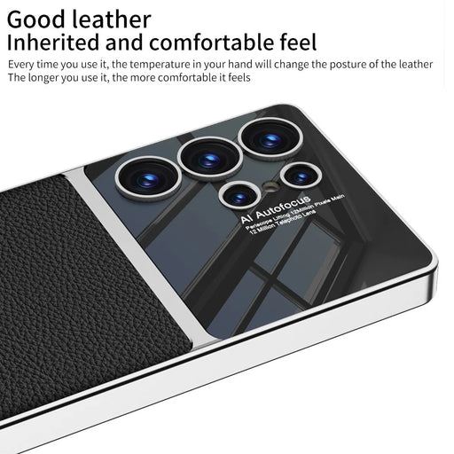 GKK For Samsung Galaxy S25 Ultra Case Electroplated PU+PC+TPU Phone Back Cover - Green - 2