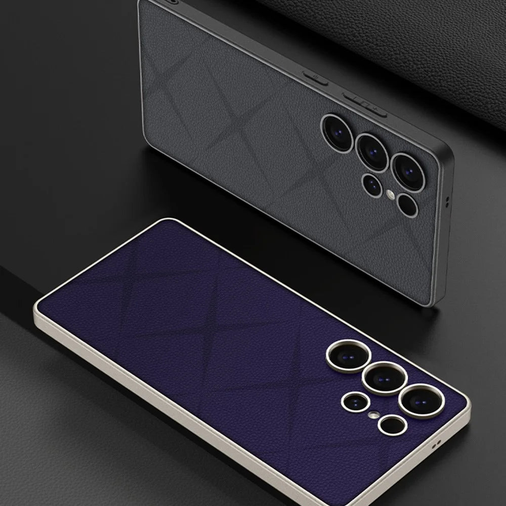 GKK For Samsung Galaxy S25 Ultra Magnetic Case Skin Touch PU+TPU+PC Phone Back Cover - Carbon Fiber Texture - 6