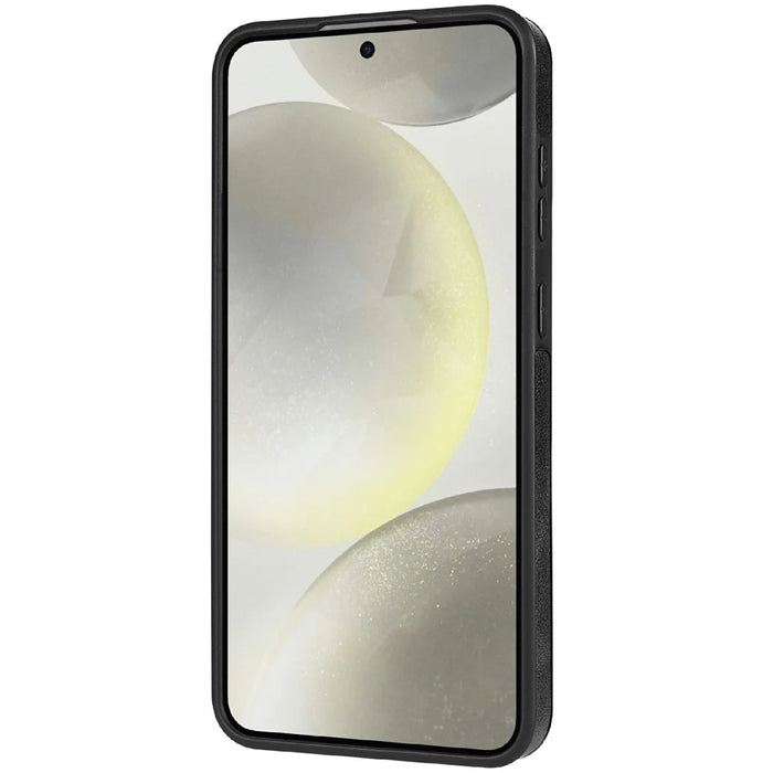 CSJ-P3 For Samsung Galaxy S24 Magnetic Case PC+TPU+Leather Back Cover - Black - 3