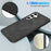 CSJ-P3 For Samsung Galaxy S24 Magnetic Case PC+TPU+Leather Back Cover - Black - 6