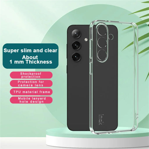 IMAK UX-5 Series Phone Cover for Samsung Galaxy S25 Clear Case Shockproof TPU Slim Phone Back Cover - 2