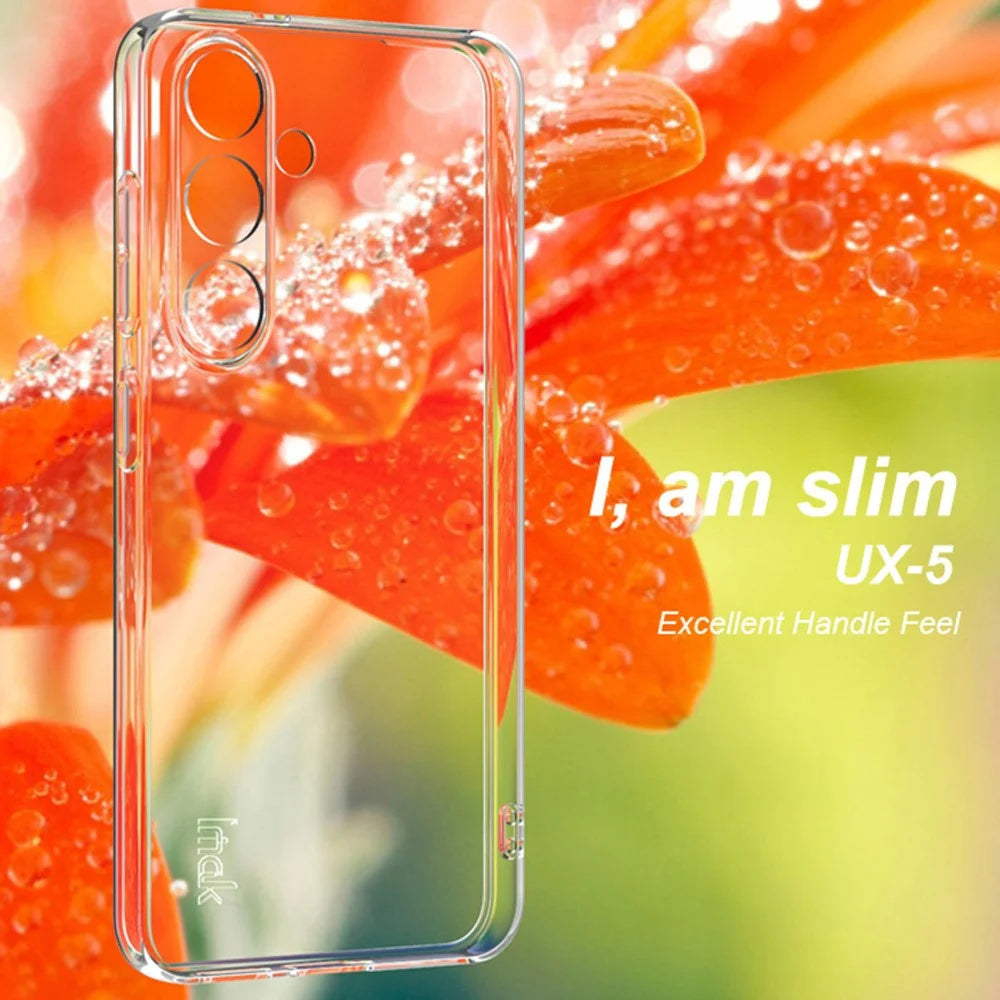 IMAK UX-5 Series Phone Cover for Samsung Galaxy S25 Clear Case Shockproof TPU Slim Phone Back Cover - 3