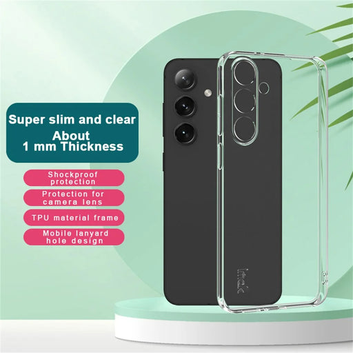 IMAK UX-5 Series Phone Cover for Samsung Galaxy S25+ Clear Case Shockproof TPU Slim Phone Back Cover - 2