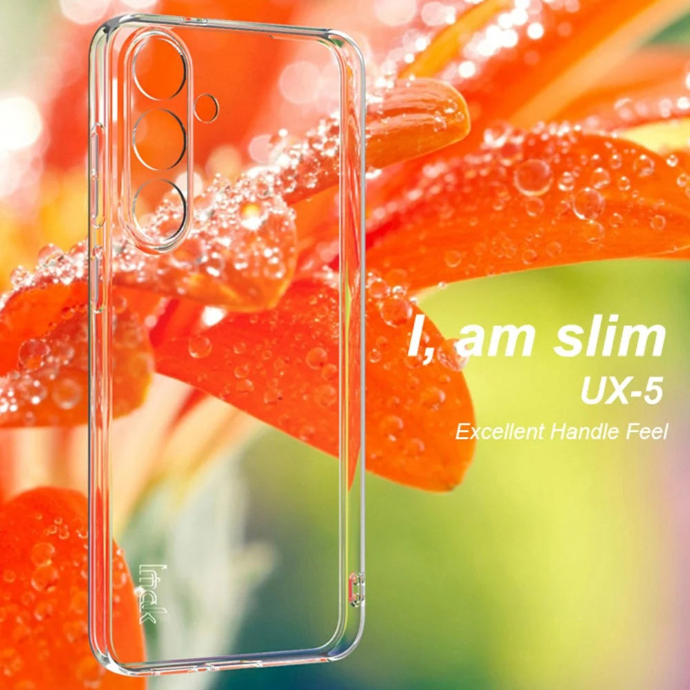 IMAK UX-5 Series Phone Cover for Samsung Galaxy S25+ Clear Case Shockproof TPU Slim Phone Back Cover - 3
