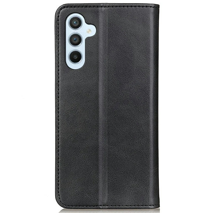 For Samsung Galaxy A26 5G Case Split Leather Flip Wallet Phone Cover - Black - 6