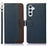 KHAZNEH For Samsung Galaxy A26 5G Case RFID Blocking Wallet Litchi Texture PU Leather Phone Cover - Blue - 1