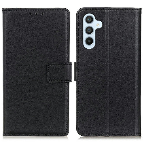 For Samsung Galaxy A26 5G Case Card Slots PU Leather Flip Stand Phone Cover - Black - 1