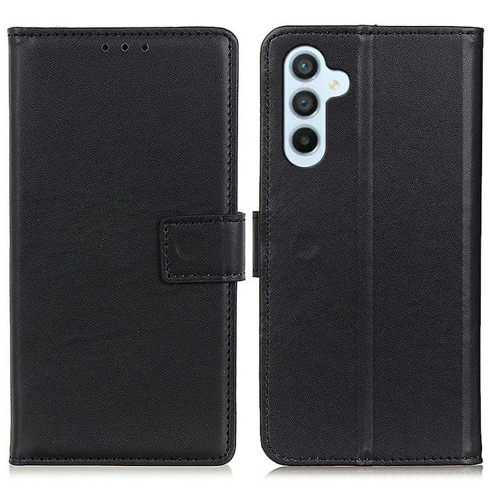 For Samsung Galaxy A26 5G Case Card Slots PU Leather Flip Stand Phone Cover - Black - 1