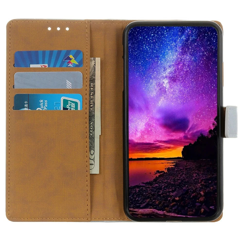 For Samsung Galaxy A56 5G Case Card Slots PU Leather Flip Stand Phone Cover - Black - 2
