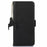 For Samsung Galaxy A56 5G Case RFID Blocking Textured Genuine Cow Leather Phone Cover - Black - 6