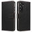 For Samsung Galaxy A36 5G Leather Case Litchi Texture RFID Blocking Wallet Stand Phone Cover - Black - 1