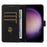 For Samsung Galaxy A36 5G Leather Case Litchi Texture RFID Blocking Wallet Stand Phone Cover - Black - 2