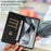 For Samsung Galaxy S25 Ultra Leather Case Litchi Texture RFID Blocking Wallet Stand Phone Cover - Black - 3