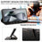 For Samsung Galaxy S25 Ultra Leather Case Litchi Texture RFID Blocking Wallet Stand Phone Cover - Black - 4