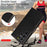 For Samsung Galaxy S25 Ultra Leather Case Litchi Texture RFID Blocking Wallet Stand Phone Cover - Black - 6