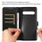 For Google Pixel 7 Pro 5G Leather Case Litchi Texture RFID Blocking Wallet Stand Phone Cover - Black - 2