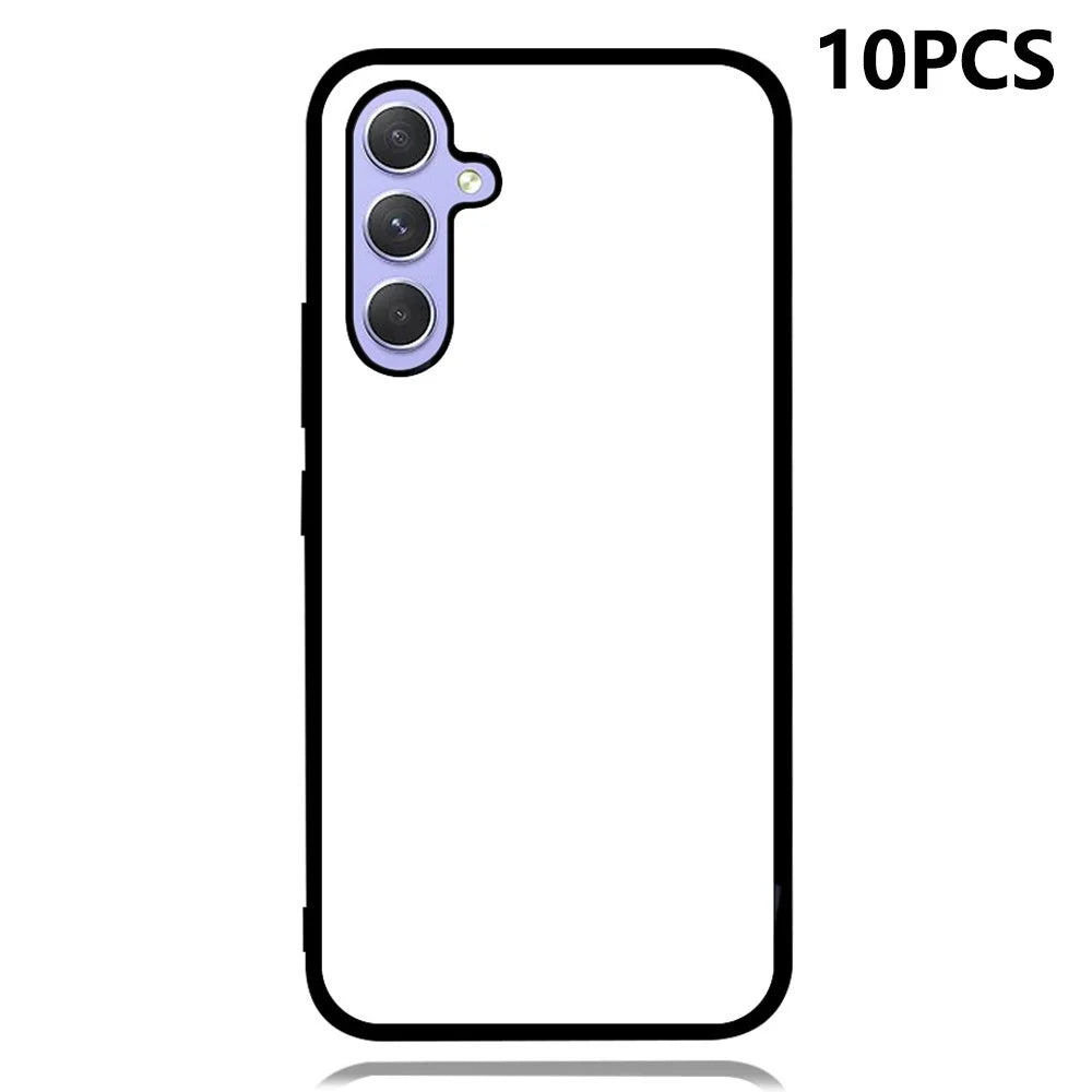 10Pcs / Pack For Samsung Galaxy S24 Case PC+TPU Phone Cover Support Heat Transfer Printing - 1