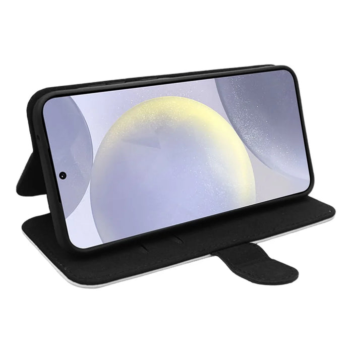 For Samsung Galaxy S25 Case PU Leather Sublimation Blank Smart Phone Cover with Card Holder - 3