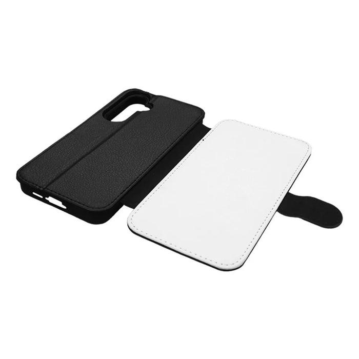 For Samsung Galaxy S25 Case PU Leather Sublimation Blank Smart Phone Cover with Card Holder - 5