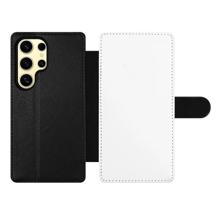 For Samsung Galaxy S25 Ultra Case PU Leather Sublimation Blank Smart Phone Cover with Card Holder - 1