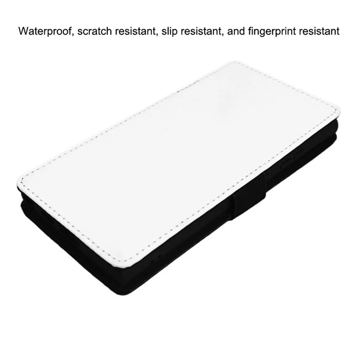 For Samsung Galaxy S25 Ultra Case PU Leather Sublimation Blank Smart Phone Cover with Card Holder - 4
